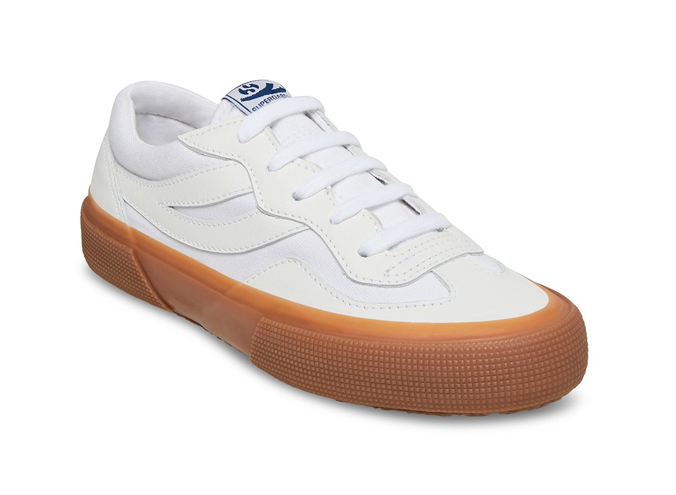 Superga Sneakers Womens - 2941 Revolley Leather Leather - White - KEUYJ9186